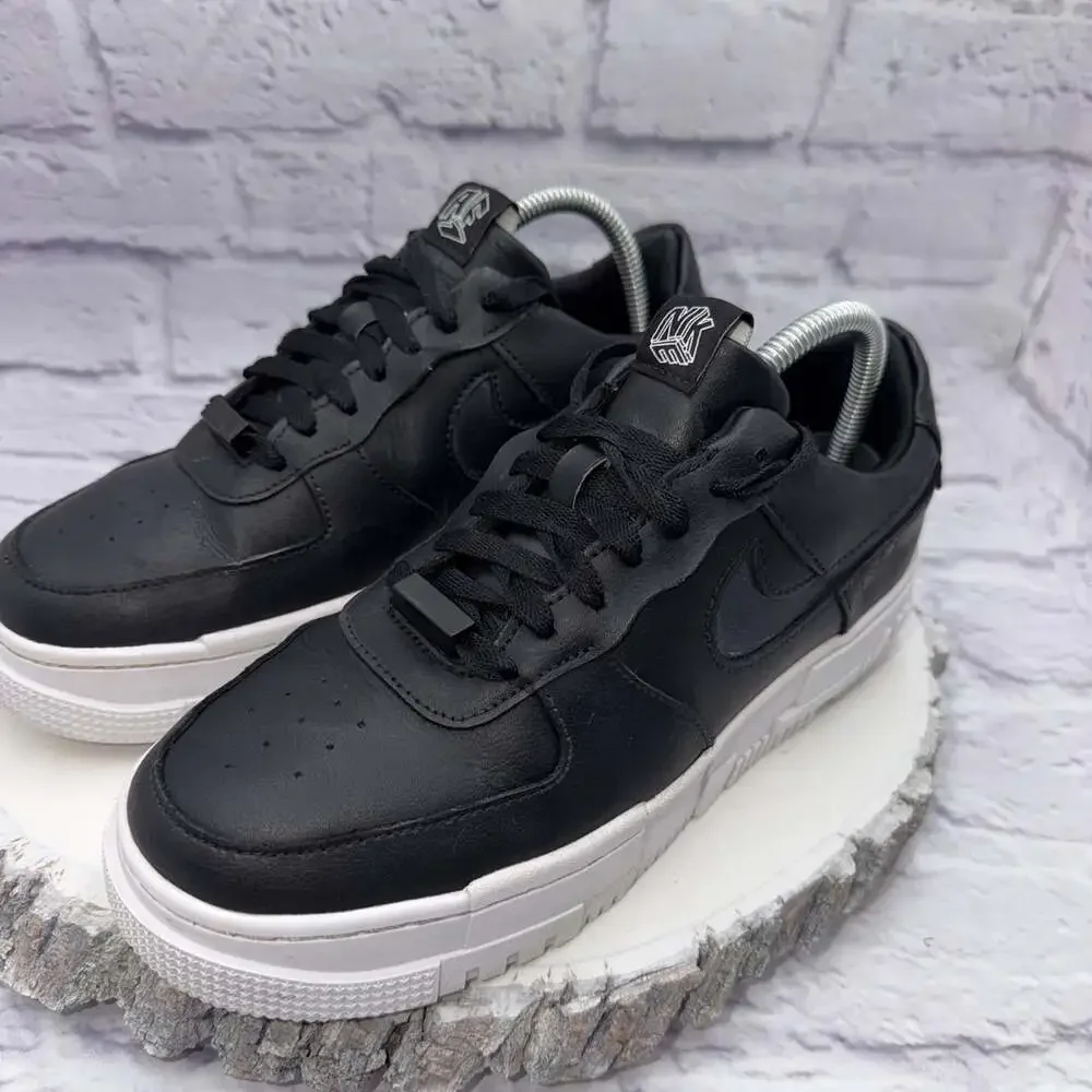 Nike Air Force 1 Pixel Shoes Womens Size 8.5 Black Low Top Sneakers CK6649-001